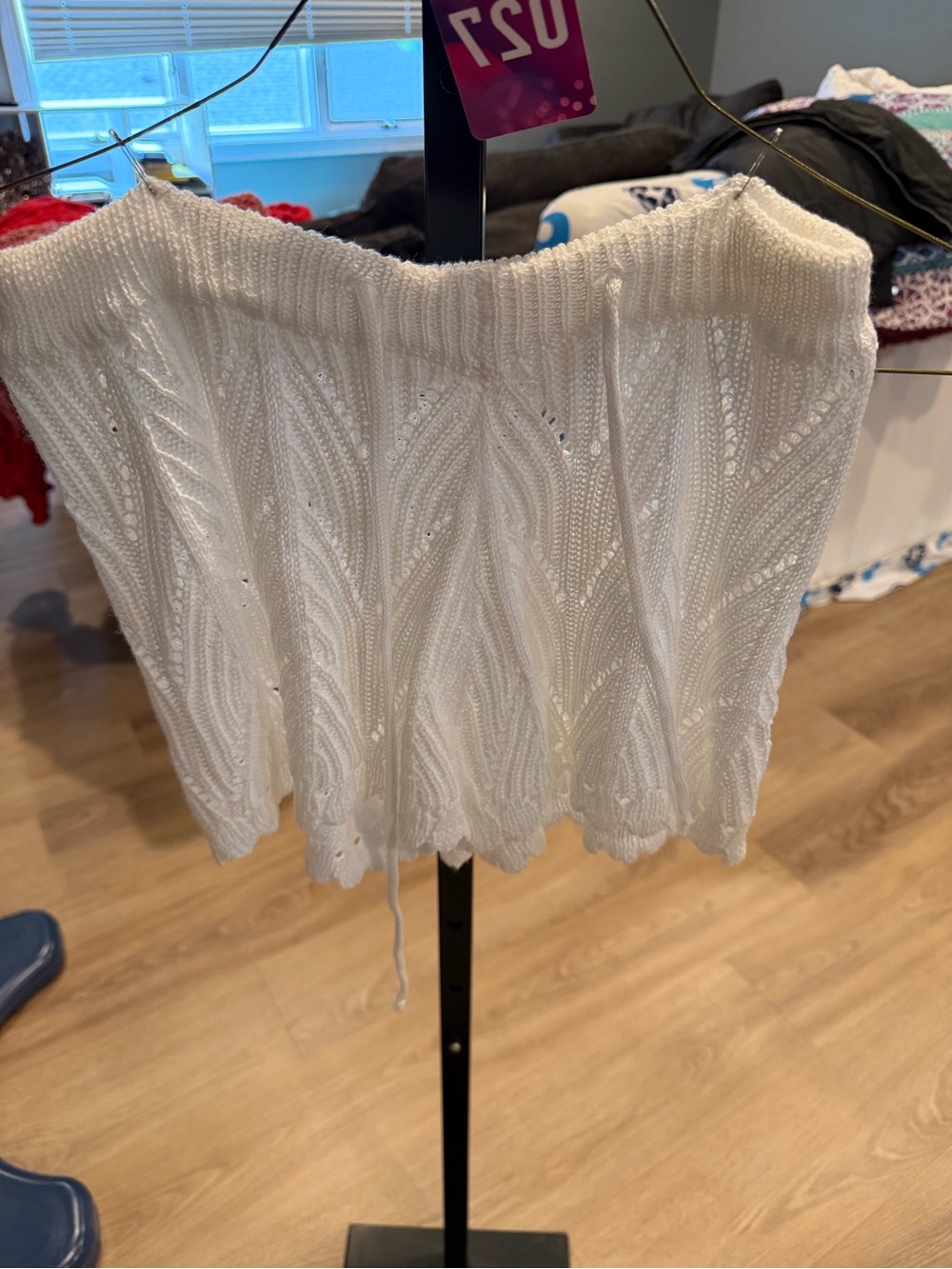 SHEIN White Knit Shorts